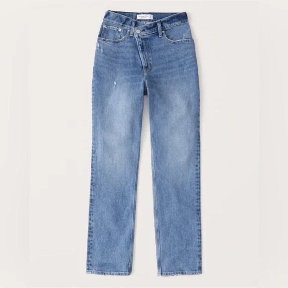 Abercrombie & Fitch Blue Straight Leg Denim